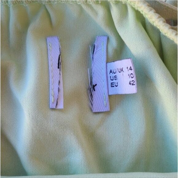 Princess Polly Green On Cloud Nine Printed Lace Up Open Back Midi Slip Dress 10 - Picture 6 of 6